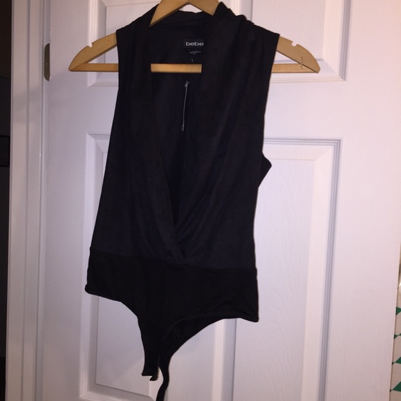 BEBE Suede Body Suit - Picture 2 of 4